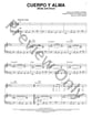 Cuerpo Y Alma piano sheet music cover